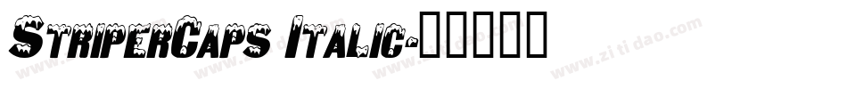 StriperCaps Italic字体转换